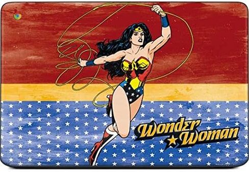 Skinit Skinit Lastop Captop Skin متوافق مع Chromebook 14 G5 - Warner Bros Wonder Woman المرخصة رسميًا على استعداد لمحاربة التصميم in Saudi Arabia