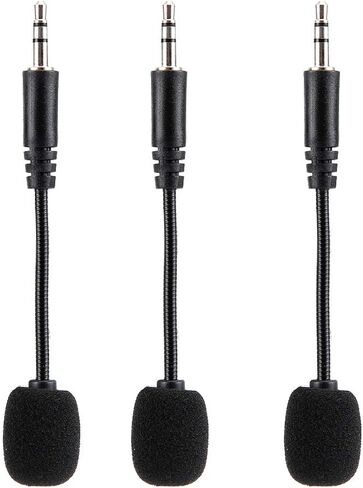 3pcs 3.5mm Jack مرنة ميكروفون مصغرة مرنة لأجهزة الكمبيوتر المحمولة لأجهزة الكمبيوتر المحمولة وأجهزة الكمبيوتر المحمولة لأجهزة الكمبيوتر المحمولة in Saudi Arabia