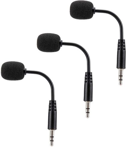 3pcs 3.5mm Jack مرنة ميكروفون مصغرة مرنة لأجهزة الكمبيوتر المحمولة لأجهزة الكمبيوتر المحمولة وأجهزة الكمبيوتر المحمولة لأجهزة الكمبيوتر المحمولة in Saudi Arabia