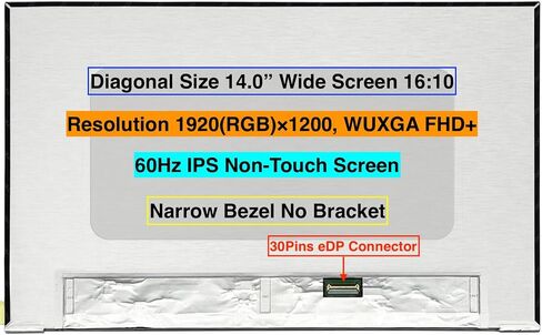 EM EMAJOR TECH New Screen Replacement for HP EliteBook 640 G11 1920X1200 FHD+ Non-Touch LCD LED Display with Set of Tap and Tools (for Non-Touch Model Only) in Saudi Arabia