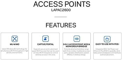 Linksys Business LAPAC2600 Pro Series AC2600 Dual-Band MU-MIMO Wireless Access Point in Saudi Arabia