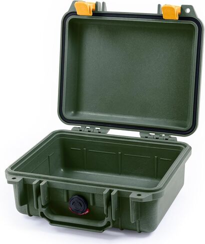 ColorCase Pelican Protector 1200 Case OD Green - Small Size Waterproof Case (Case Only) - OD Green Latches in Saudi Arabia
