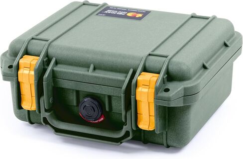 ColorCase Pelican Protector 1200 Case OD Green - Small Size Waterproof Case (Case Only) - OD Green Latches in Saudi Arabia