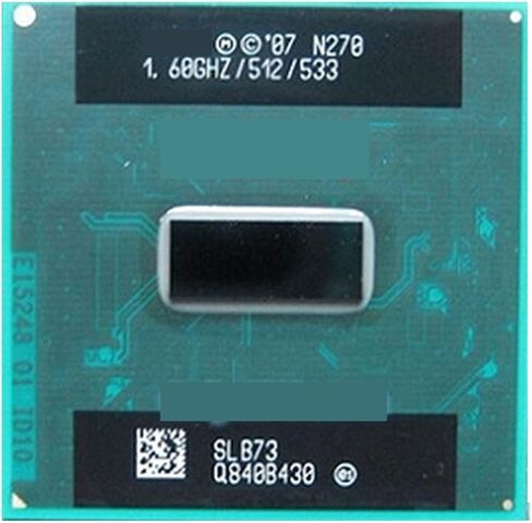 Atom N270 Processor N 270 512K Cache, 1.60 GHz, 533 MHz FSB BGA CPU for Laptop in Saudi Arabia