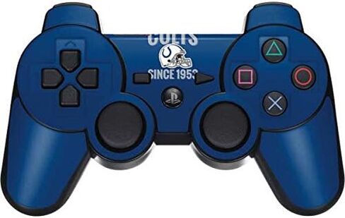 Skinit Decal Gaming Skin Compatible with PS3 Dual Shock Wireless Controller - Officially Licensed NFL Indianapolis Colts Helmet Design in Saudi Arabia