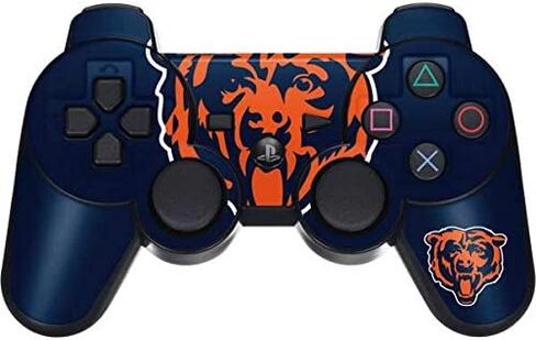 Skinit Decal Gaming Skin Compatible with PS3 Dual Shock Wireless Controller - Officially Licensed NFL Chicago Bears Large Logo Design in Saudi Arabia