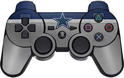 Skinit Decal Gaming Skin Compatible with PS3 Dual Shock Wireless Controller - Officially Licensed NFL Dallas Cowboys Vintage Design in Saudi Arabia