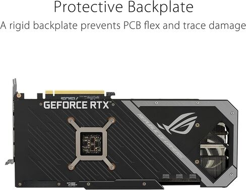 ASUS ROG Strix NVIDIA GeForce RTX 3070 Ti OC Edition Gaming Graphics Card (PCIe 4.0, 8GB GDDR6X, HDMI 2.1, DisplayPort 1.4a, Axial-tech Design, 2.9-Slot, Super Alloy Power II, GPU Tweak II) (Renewed) in Saudi Arabia