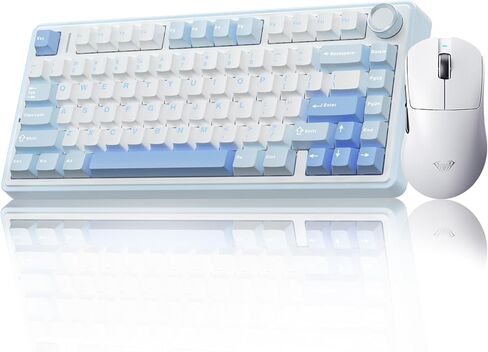 AULA Wireless Keyboard and Mouse Combo, F75 Mechanical Keyboard SC900 Max Wireless Mouse in Kuwait