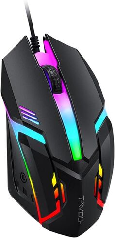 Yunir Wired RGB Backlit Gaming Keyboard and Mouse Combo, Gaming Headset Mouse Pad Combo,Rainbow Backlight Gaming Set,Ergonomic Design,All in 1 PC Bundle for Wins PC in Saudi Arabia
