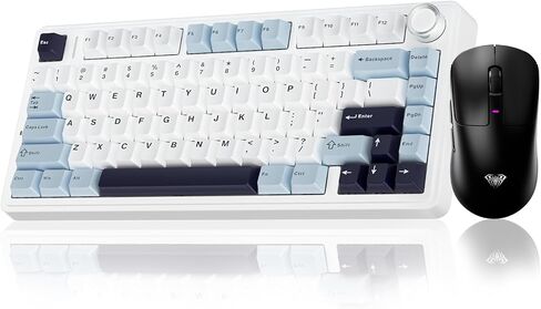 Aula Wireless Keyboard و Mouse Combo ، F75 Mechanical Keyboard SC680 Wireless Mouse in Saudi Arabia