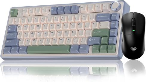 AULA Wireless Keyboard and Mouse Combo, F75 Mechanical Keyboard SC680 Wireless Mouse in Kuwait