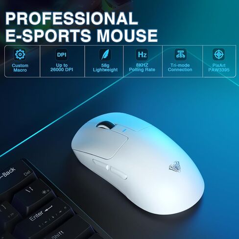 AULA Wireless Keyboard and Mouse Combo, F75 Mechanical Keyboard SC680 Wireless Mouse in Kuwait