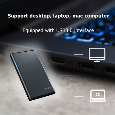 2.5 محرك الأقراص الصلبة HDD Mobile USB3.0 Long Mobile Hard Disk 500GB 1TB 2TB تخزين محرك أقراص خارجي محمول للكمبيوتر المحمول (الحجم: 2 تيرابايت) in Kuwait