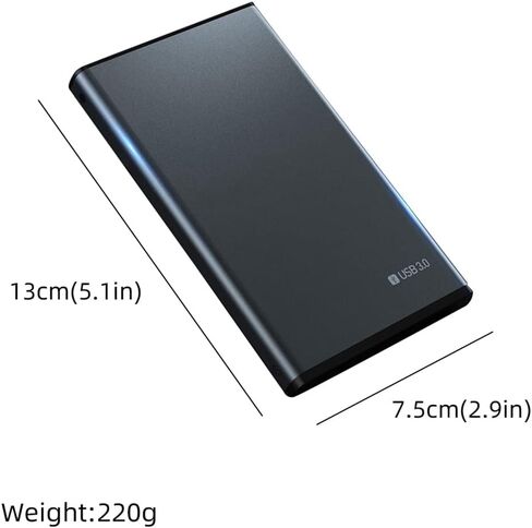 2.5 محرك الأقراص الصلبة HDD Mobile USB3.0 Long Mobile Hard Disk 500GB 1TB 2TB تخزين محرك أقراص خارجي محمول للكمبيوتر المحمول (الحجم: 2 تيرابايت) in Kuwait