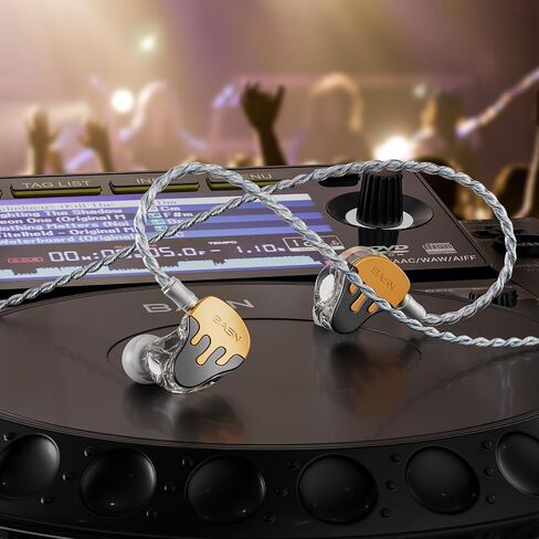 شاشات Basn Bmasterx 6 Hybrid Hybrid مع عزل الضوضاء للموسيقيين ، والمرحلة والاستوديو ، و Hifi IEMs المهنية ، والكابلات المطلية بالفضة من 4 نواة من أوف سي (أسود بيلي) in Saudi Arabia
