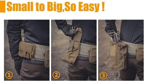 Molle Dump Pouch Drawstring Utility Pouch Folding Waist Bag in Saudi Arabia