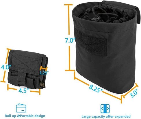 Molle Dump Pouch Drawstring Utility Pouch Folding Waist Bag in Saudi Arabia