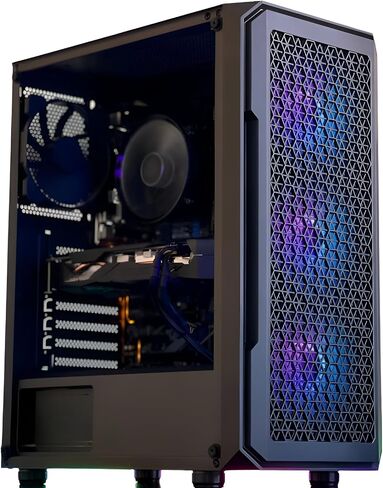 Gaming Computer RTX 4060 بطاقة الرسومات Windows 11 Pro Gaming PC AMD RYZEN 8 -CORE CPU 4.6GHZ MAX TURBO 32GB DDR4 3200 MHz RAM 1TB Storage Storage Solid Slade Slop SPING SPLIS in Saudi Arabia