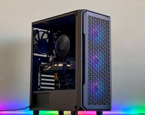 Gaming Computer RTX 4060 بطاقة الرسومات Windows 11 Pro Gaming PC AMD RYZEN 8 -CORE CPU 4.6GHZ MAX TURBO 32GB DDR4 3200 MHz RAM 1TB Storage Storage Solid Slade Slop SPING SPLIS in Saudi Arabia