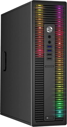 HP RGB Gaming Desktop PC ، AMD A10 PRO 3.5GHz حتى 3.8 جيجا هرتز ، 16 جيجا بايت DDR4 ، 256G SSD + 3TB ، Radeon RX 550 4G GDDR5 ، 600M WIFI & Bluetooth 5.0 ، RGB Keyboard & Mouse ، Windows 11 (READED) in Kuwait