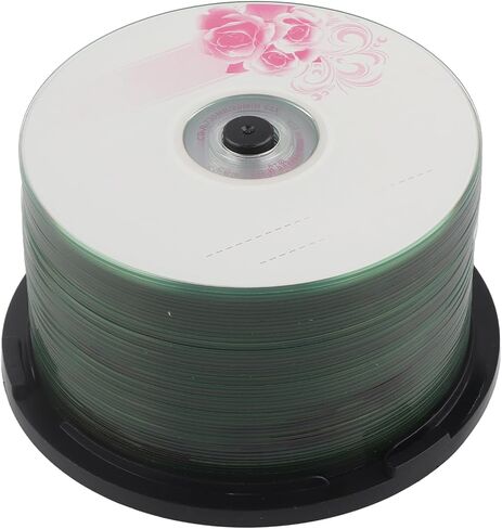 CD R Blank Discs, CD Recordable Media, Recordable Disc for Data and Music 52X Speed, 730MB Capacity, Recordable Music and Data Storage(50pcs) in Saudi Arabia