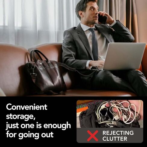 كابل الشحن العالمي لفريق Mfish 4-in-1 مع حالة حمل ، وسلك الشاحن السريع 240W MAX ، USB-A ، Dual USB-C & Lighting ، لسلسلة iPhone 16/15/14 ، iPad ، MacBook والمزيد (Black Cailed ، 6ft) in Kuwait