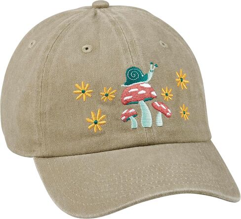 Primitives by Kathy Standard Baseball Cap-Mushrooms, Tan in Saudi Arabia