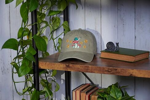 Primitives by Kathy Standard Baseball Cap-Mushrooms, Tan in Saudi Arabia