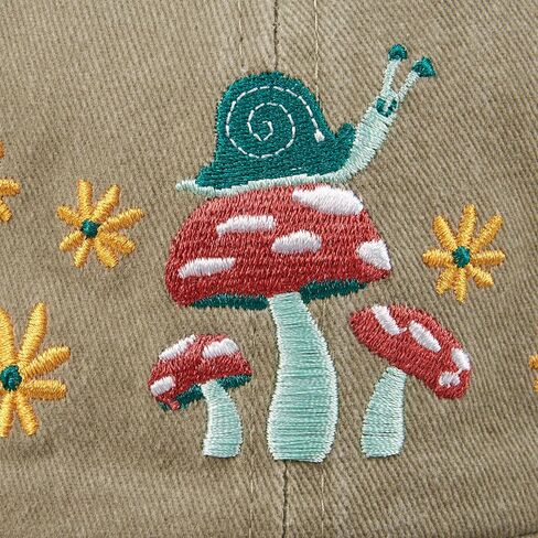 Primitives by Kathy Standard Baseball Cap-Mushrooms, Tan in Saudi Arabia