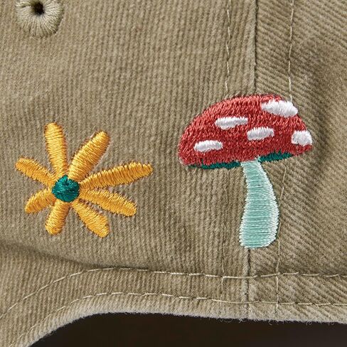 Primitives by Kathy Standard Baseball Cap-Mushrooms, Tan in Saudi Arabia