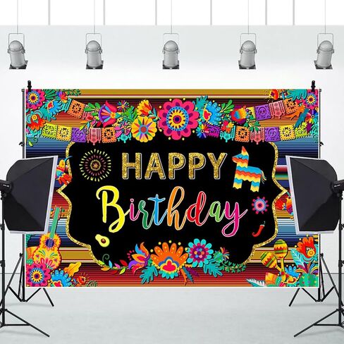 مهرجان مكسيكي ، خلفية عيد ميلاد ، الورق الملون ، خلفية عيد ميلاد الأزهار الخلفية للمكسيك سينو دي مايو ، حفل عيد ميلاد ديكور ، لافتات ، صور فوتوبوث ، 7x5ft in Kuwait