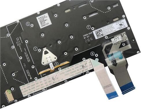 بُعزف بانيات خلفية ، استبدال لوحة مفاتيح الكمبيوتر المحمول لـ Lenovo ThinkPad T14S Gen 2 ، P1 Gen 4 Gen 5 ، X1 Extreme 4th Gen X1 Extreme Gen 5 US Layout مع Trackpoint Black بدون إطار in Kuwait
