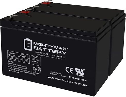 Mighty Max Battery 12V 7AH F2 Pratice Battery for Tripp Lite Smart5000RT3U - 8 Pack in Kuwait