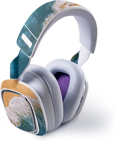 Mayyskins Skin متوافق مع Astro A30 Wireless Gaming سماعة البحر - البحر والرمال | غلاف الالتفاف الواقي ، الدائم ، والفريد من نوعه | من السهل تطبيق الأنماط وإزالتها وتغييرها | صنع في الولايات المتحدة in Saudi Arabia