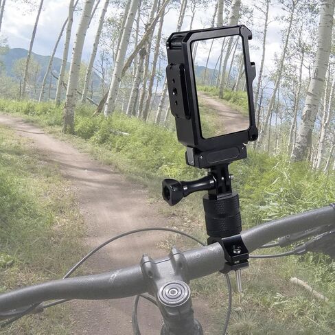 Aluminum Protective Frame Compatible with Action 5pro/4/3 Horizontal and Vertical Photograph Camera Cage with Cold Shoe Slot (for Action 5Pro/4/3 Black) in Kuwait