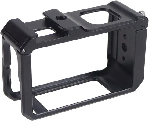 Aluminum Protective Frame Compatible with Action 5pro/4/3 Horizontal and Vertical Photograph Camera Cage with Cold Shoe Slot (for Action 5Pro/4/3 Black) in Kuwait