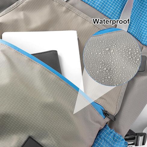 حقيبة ظهر للمشي لمسافات طويلة للرجال ، 35 لتر مقاوم للماء وخفيفة الوزن UHMWPE حقيبة الظهر النهارية غير الرسمية ، حقيبة الكتب الكلية كبيرة الكلية للكلية (أحمر) in Kuwait