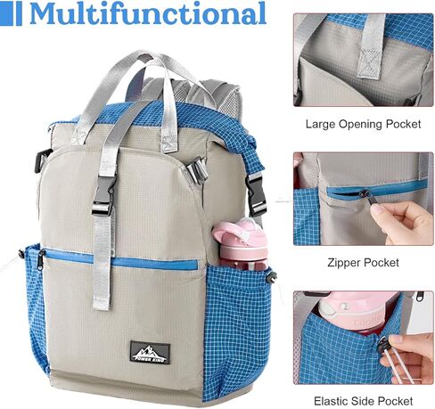 حقيبة ظهر للمشي لمسافات طويلة للرجال ، 35 لتر مقاوم للماء وخفيفة الوزن UHMWPE حقيبة الظهر النهارية غير الرسمية ، حقيبة الكتب الكلية كبيرة الكلية للكلية (أحمر) in Kuwait