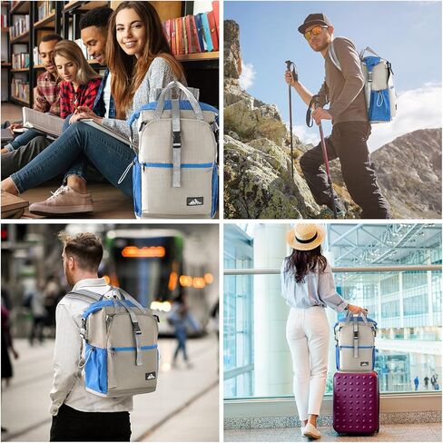 حقيبة ظهر للمشي لمسافات طويلة للرجال ، 35 لتر مقاوم للماء وخفيفة الوزن UHMWPE حقيبة الظهر النهارية غير الرسمية ، حقيبة الكتب الكلية كبيرة الكلية للكلية (أحمر) in Kuwait