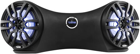 DS18 JSD8/BK Hydro 8 "NXL-8BK Double Jet Ski Bar مع مصابيح LED RGB متكاملة 750 واط أسود (مكبرات صوت) in Kuwait