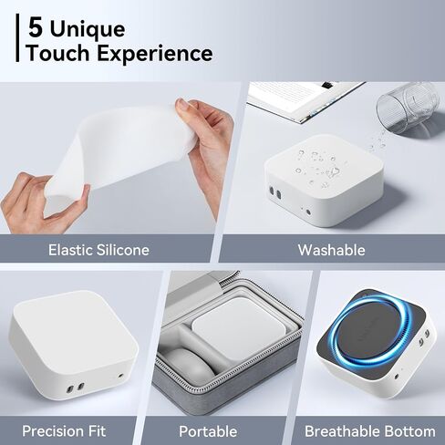 علبة سيليكون Yottamaster لـ Mac Mini M4 Pro/Mac Mini M4 2024 ، غطاء واقعي ، سيليكون ناعم ، تصميم قذيفة ضئيلة ، حماية 360 درجة مئوية ، أبيض in Saudi Arabia