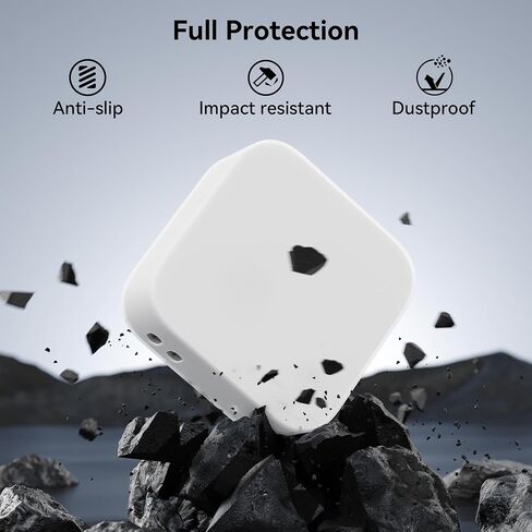 علبة سيليكون Yottamaster لـ Mac Mini M4 Pro/Mac Mini M4 2024 ، غطاء واقعي ، سيليكون ناعم ، تصميم قذيفة ضئيلة ، حماية 360 درجة مئوية ، أبيض in Saudi Arabia
