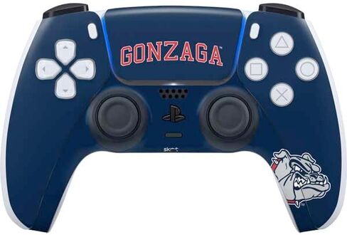 Skinit Decal Gaming Skin Compatible with PS5 Controller - Officially Licensed Gonzaga University Collegiate Text Design in Saudi Arabia