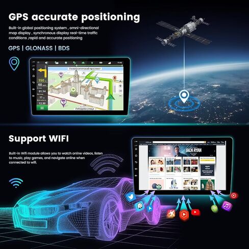 2+64GB Android Radio for Toyota Avalon 2013-2018 Stereo Upgrade Dash Kit Car GPS Navigation,9" IPS Touch Screen Head Unit with Car-Play & Android Auto/SWC/Rear View in Saudi Arabia