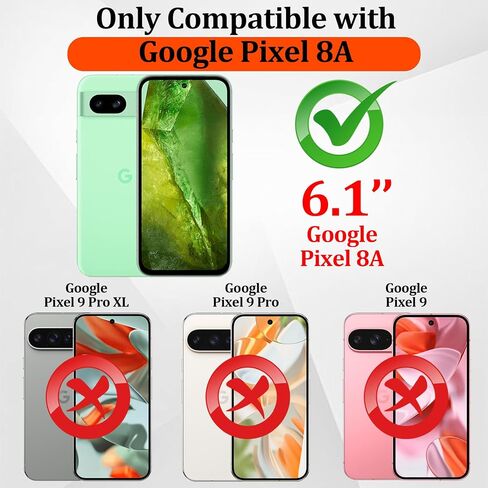 Compatible with Google Pixel 8A Case, with Belt Clip Holster Heavy Duty Rugged Shockproof Full Body Protection Kickstand Phone case for Google Pixel 8A 5G (Blue) in Kuwait