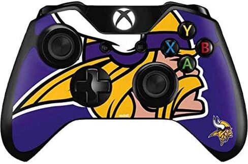 Skinit Skinit Gaming Gaming Skiner مع وحدة تحكم Xbox One - NFL Minnesota Vikings مرخص رسميًا in Saudi Arabia