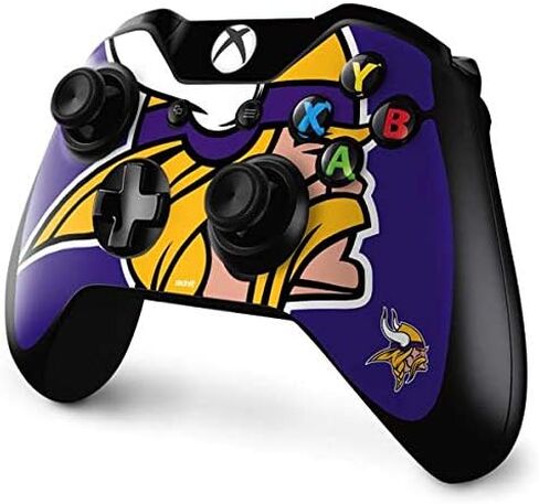 Skinit Skinit Gaming Gaming Skiner مع وحدة تحكم Xbox One - NFL Minnesota Vikings مرخص رسميًا in Saudi Arabia