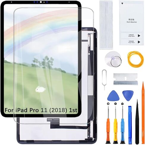 شاشة العرض لـ iPad Pro 11 (2018) A2013 A1934 A1980 A1979 LCD Screen Assembly مع مجموعة in Kuwait