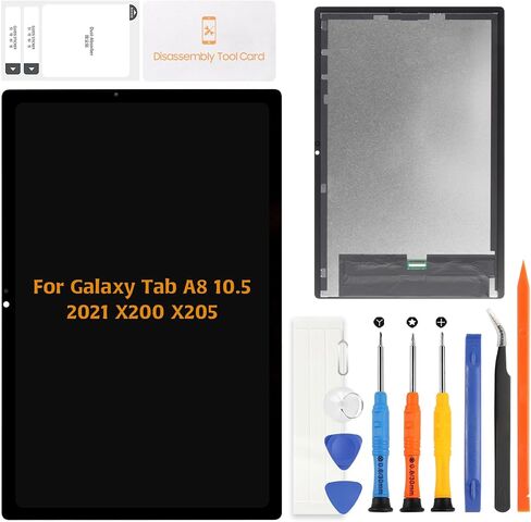 A-Mind لـ Samsung Galaxy Tab A8 10.5 "2021 استبدال الشاشة SM-X200 SM-X205 شاشة LCD وتجميع أرقام شاشة اللمس مع مجموعة الأدوات in Saudi Arabia